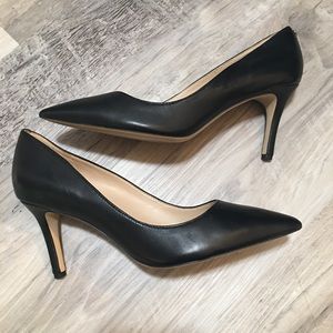 Sam Edelman Tristan Black Leather Pump, Size 7.5